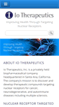 Mobile Screenshot of io-therapeutics.com